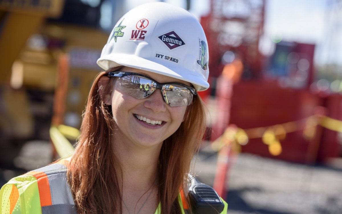 female Gemma worker in the field
