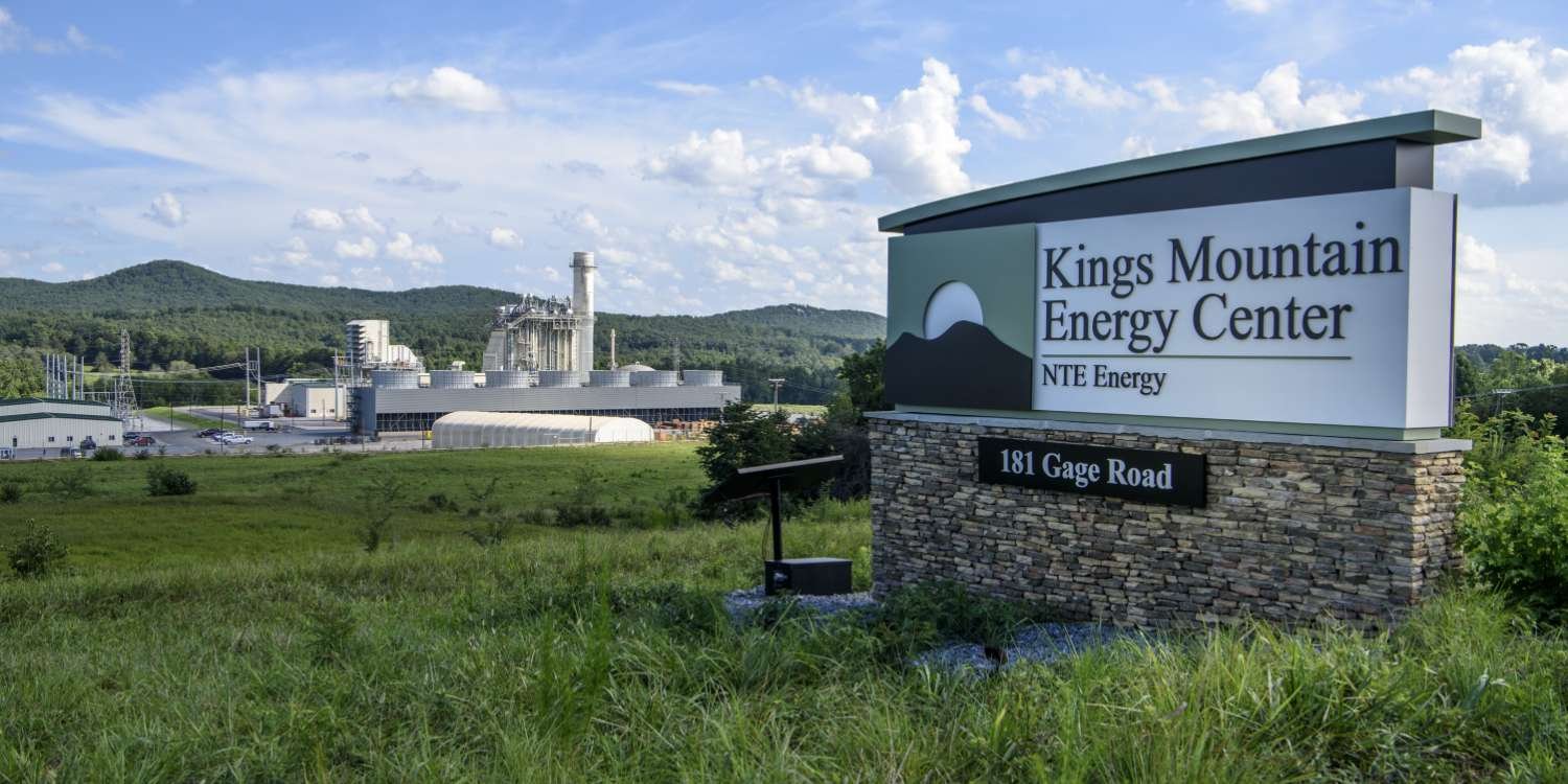 NTE Kings Mountain Energy Center lawn sign